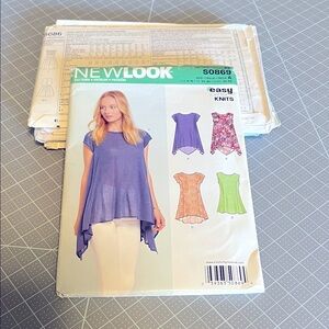 New Look S0869 women’s stretch knit top sewing pattern